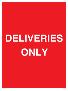 DELIVERIES ONLY